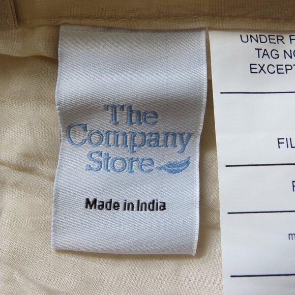 Large Quilted Patchwork Stripes Standard Pillow Case The Company Store Old Stock - Picture 9 of 16